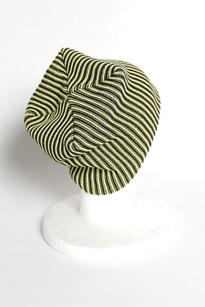 帽子 \"IASOF\" yellow stripe beanie