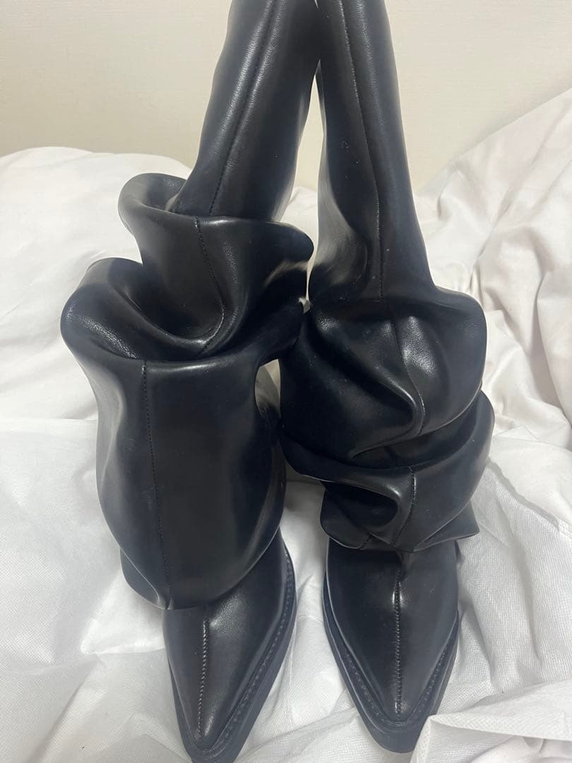 靴 poolde Melted Boots Black
