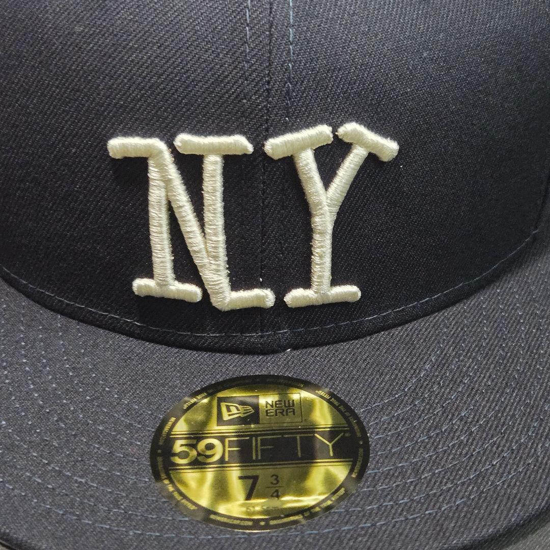 stussy newera 　NY キャップ ネイビー 7-3/4