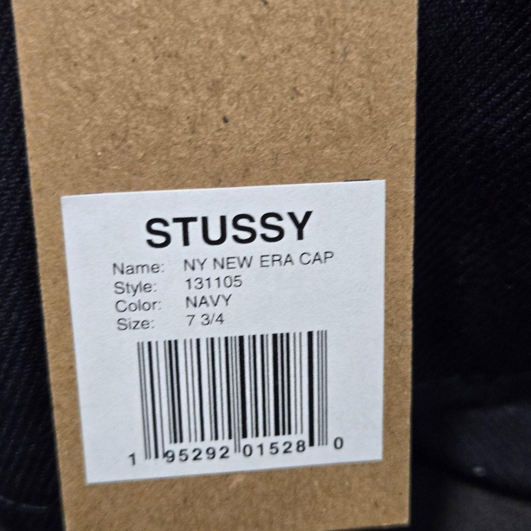 stussy newera 　NY キャップ ネイビー 7-3/4