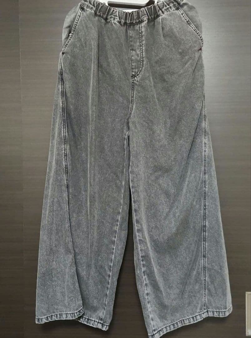 【美品】LEPSIM イージーデニムパンツ ケミカルグレー　デニム　レプシィム