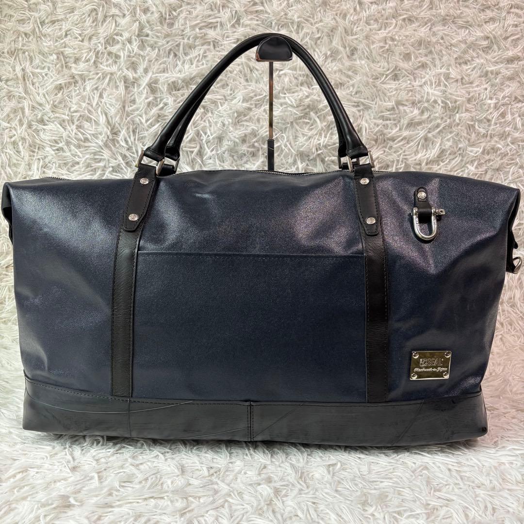 希少/極美品✨SEAL×森野帆布 トラベルボストンバッグ 2way 防水 大容量