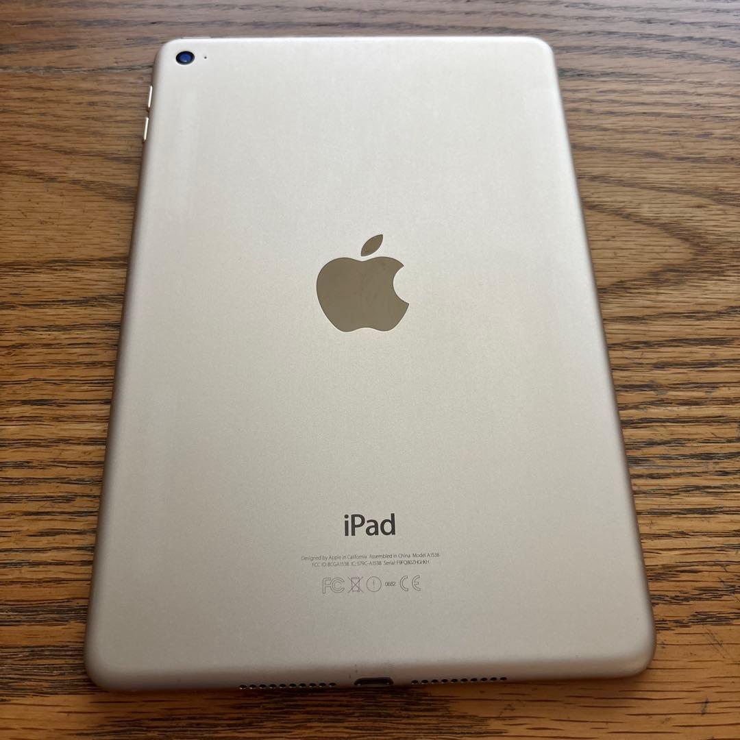 iPad mini4 A1538 64GB Gold Wi-Fi アダプター付
