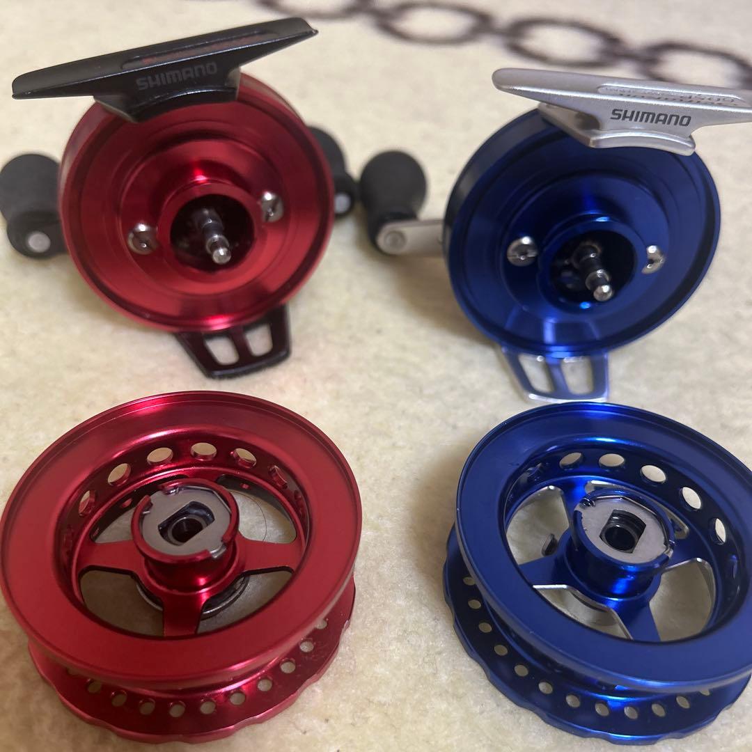 SHIMANO 60SP 両軸リール 赤/青　セイハコウ