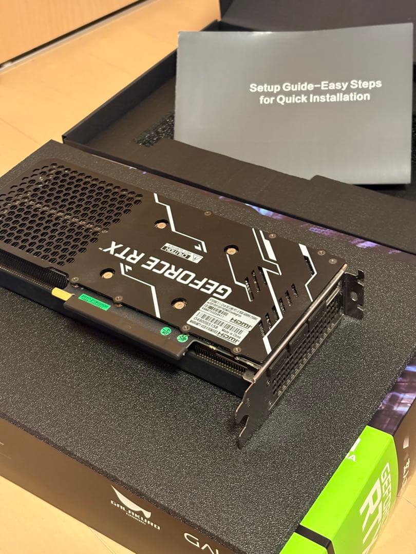 【中古美品】玄人志向RTX3060Ti LHR 箱あり 動作良好 マイニング無し