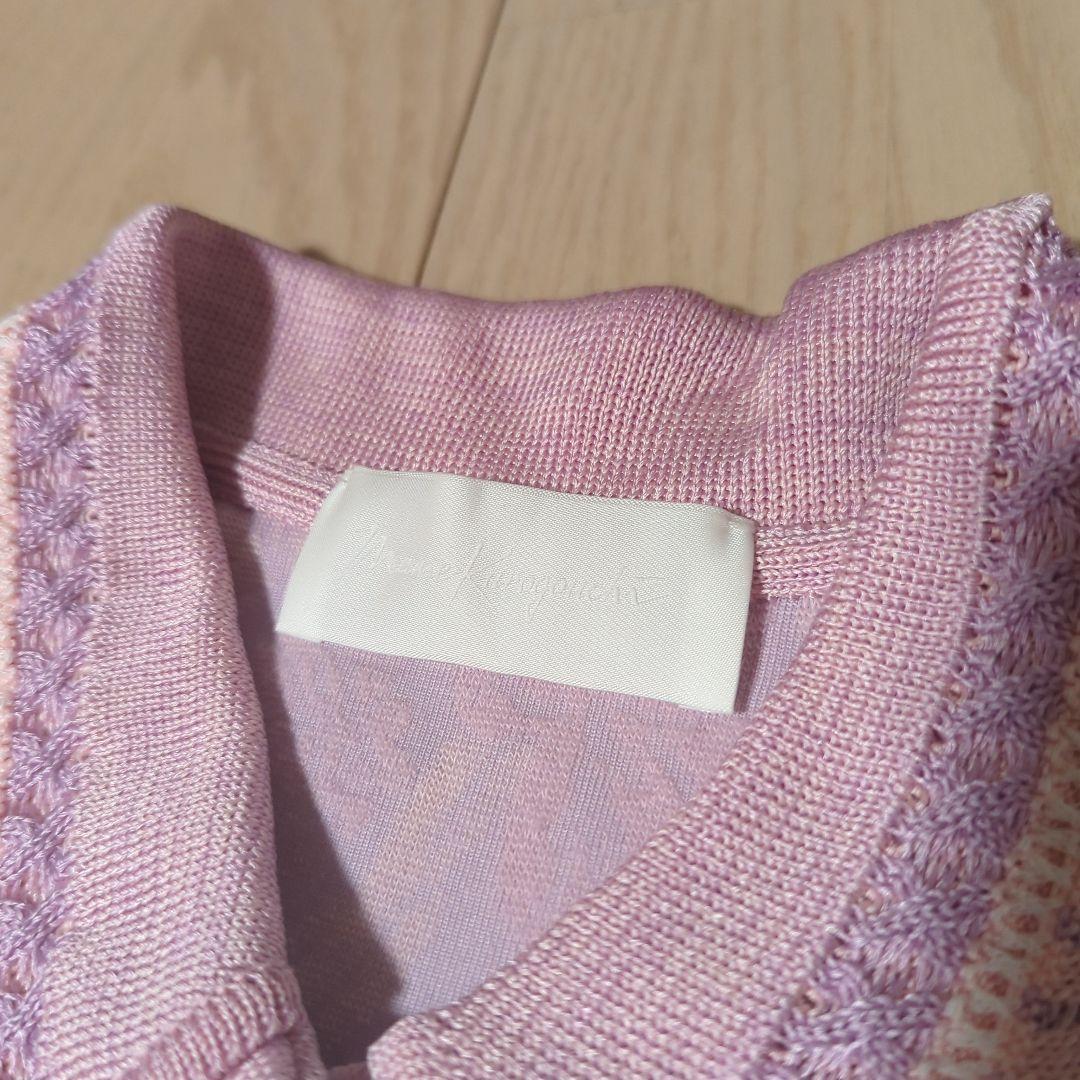 トップス Flowered Velour Jacquard Polo Shirt