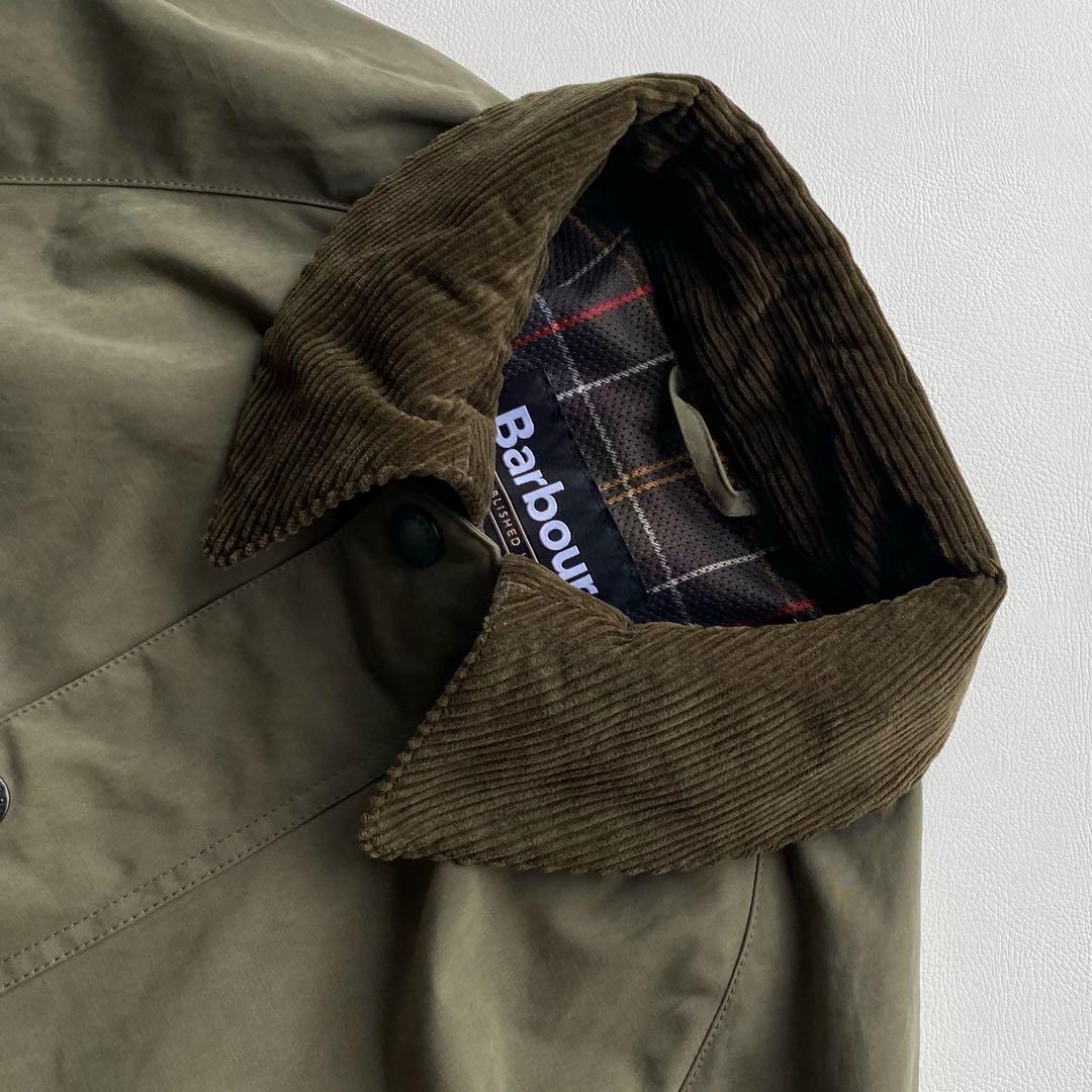 【25SS/未使用近/XL】バブアー 別注 ピーチスキン ビデイル 42 カーキ