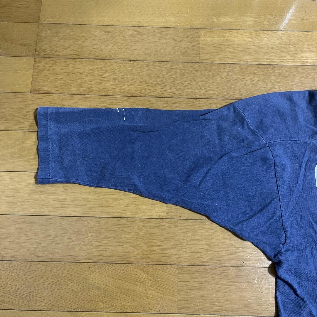 70s チャンピオン フットボール Tシャツ バータグ ビンテージ ネイビー M