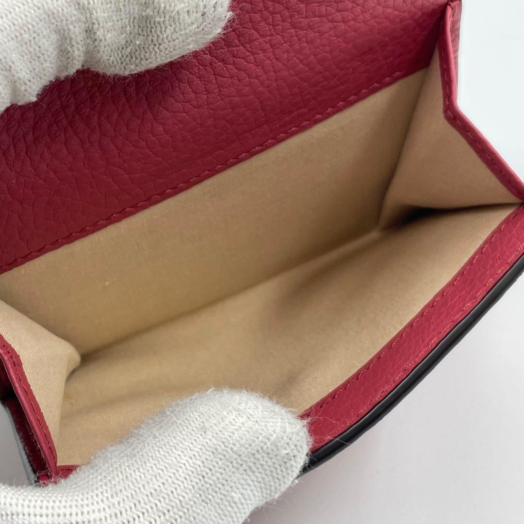 未使用✨ Chloe 三つ折り財布　コンパクトウォレット　財布　レザー　赤