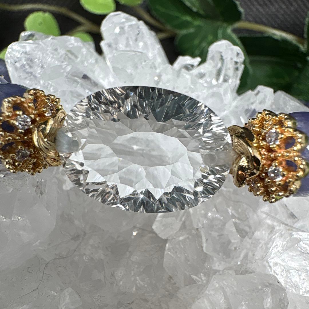 ＊みだきゆ様おまとめ＊水晶　宝石カット　タンザナイト　ブレスレット