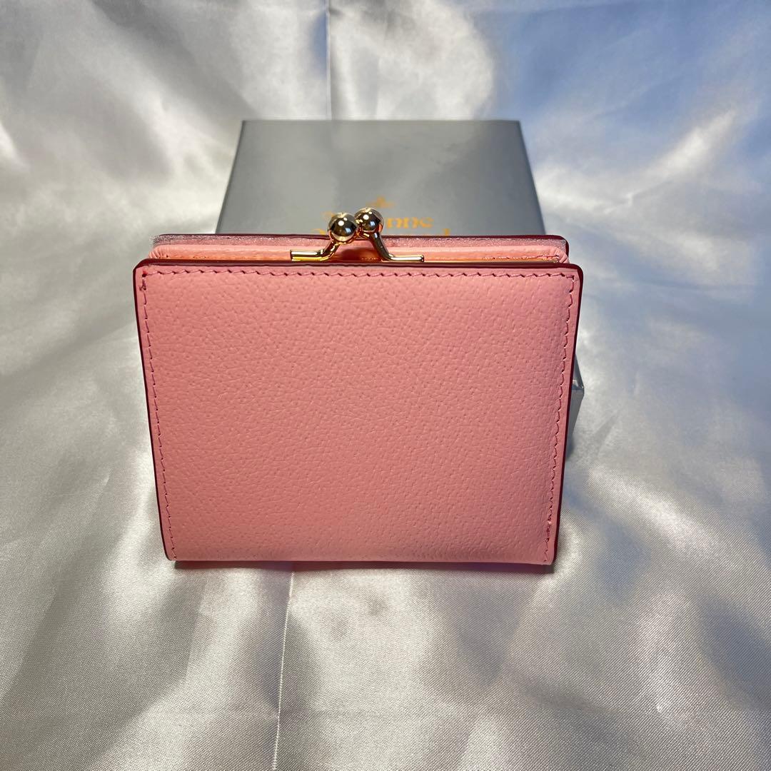 新品 Vivienne Westwood ピンク 二つ折り財布 バレンタイン