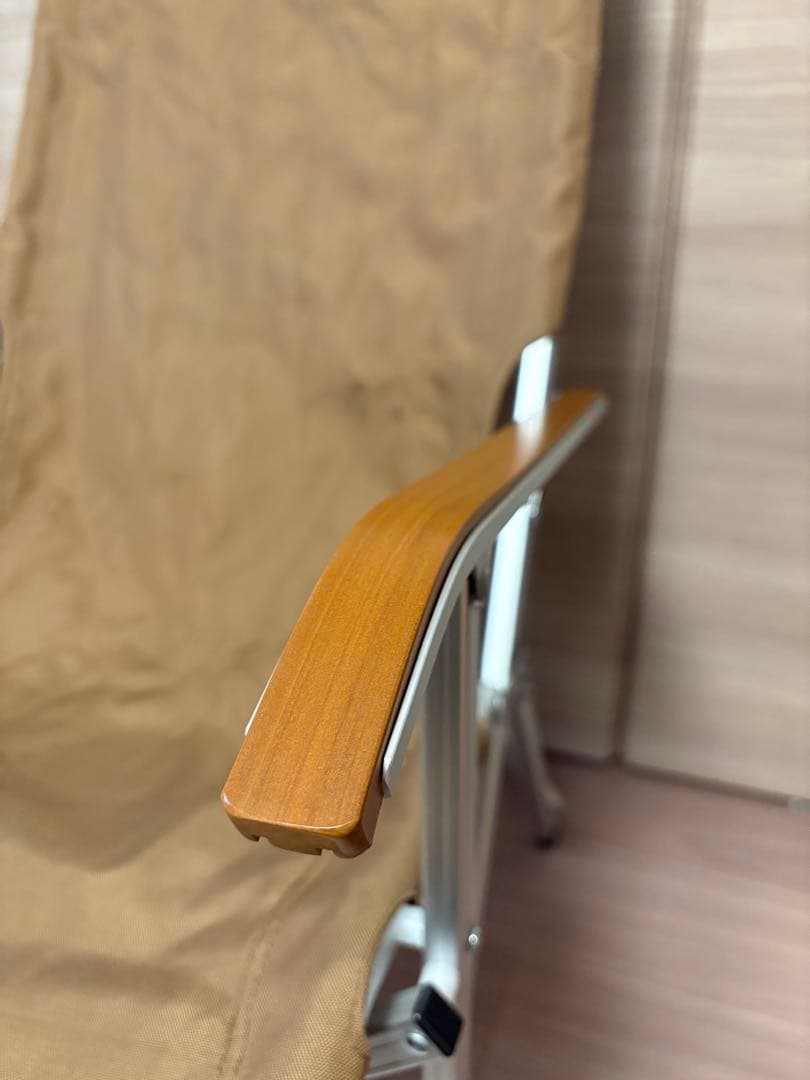 美品 小川キャンパル（OGAWA CAMPAL）ハイバックチェア（モカブラウン）