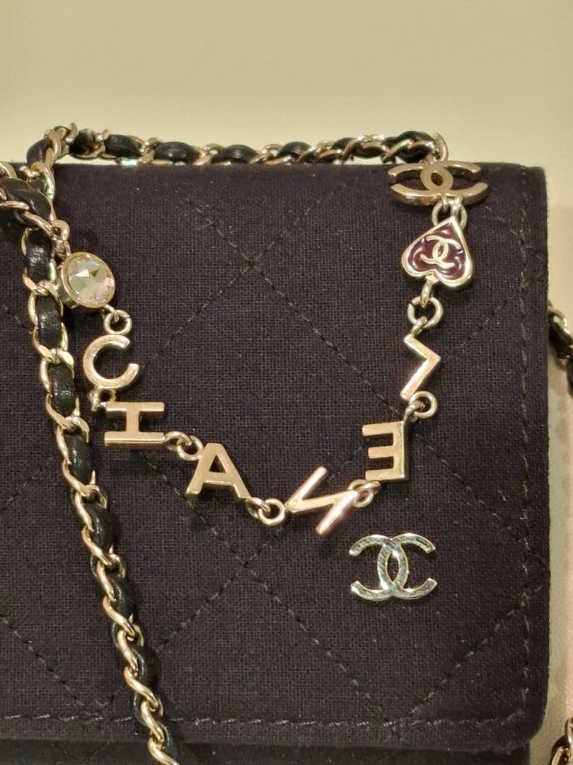 CHANEL ブラック サングラス チェーン　ネックレス　ブレスレット　にも◎