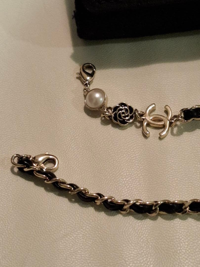 CHANEL ブラック サングラス チェーン　ネックレス　ブレスレット　にも◎
