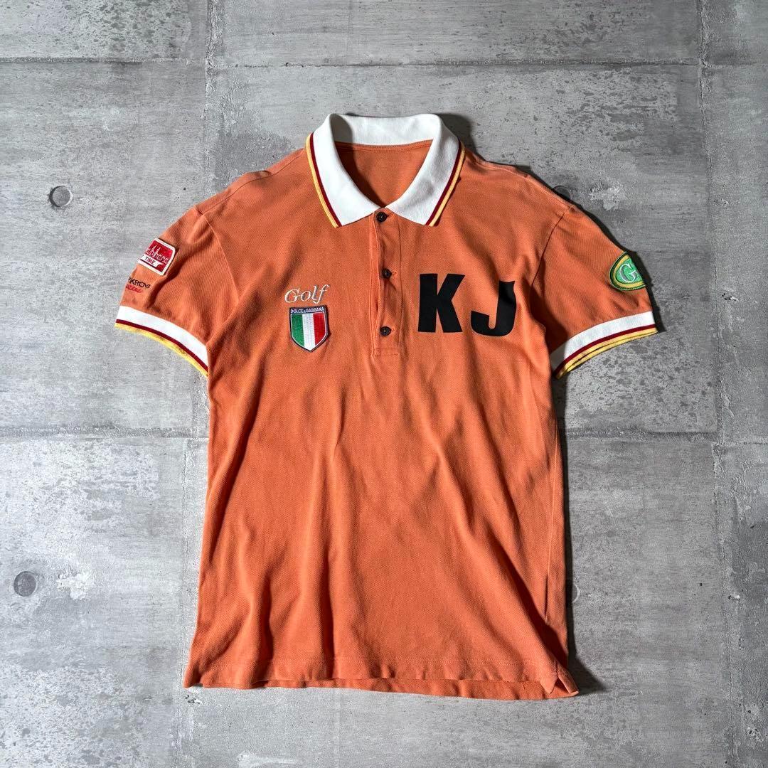 トップス 00s archive DOLCE&GABBANA polo shirt y2k