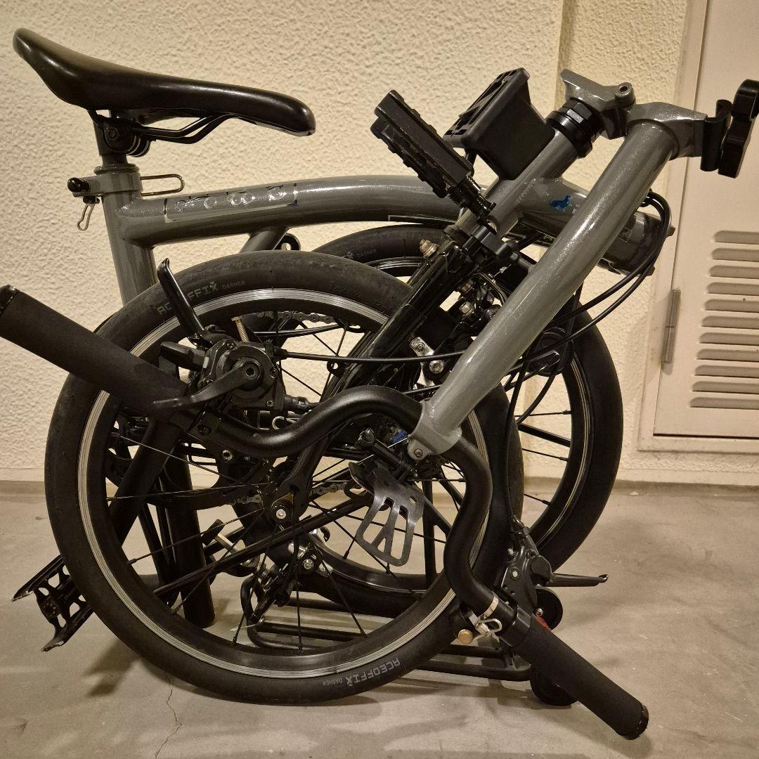 ブロンプトン風 折りたたみ自転車