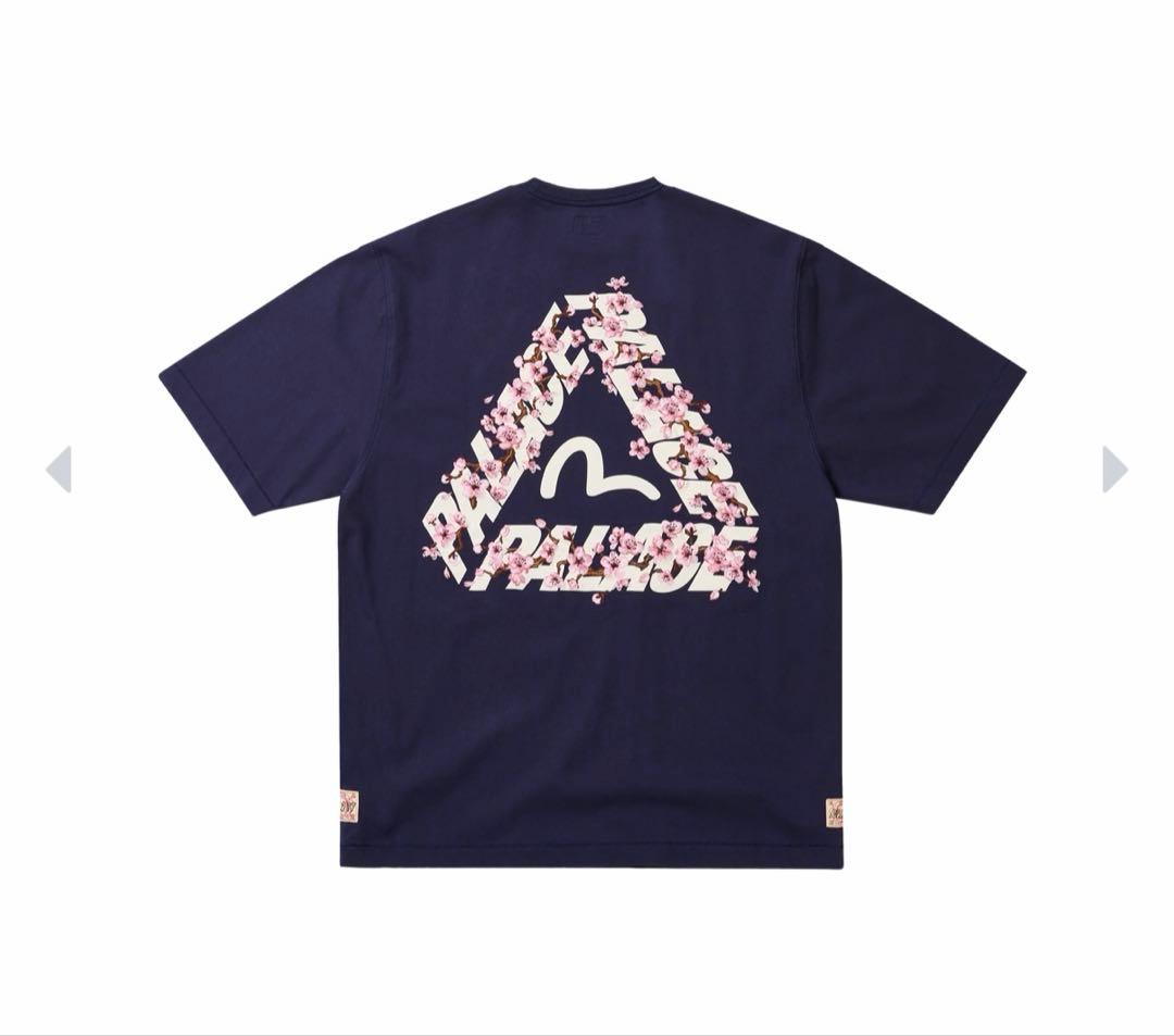 トップス PALACE EVISU Heavy Wash T Shirt Navy