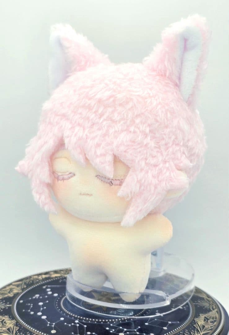 自作 無属性 ぬいぐるみ 桜色の猫くん 10cm