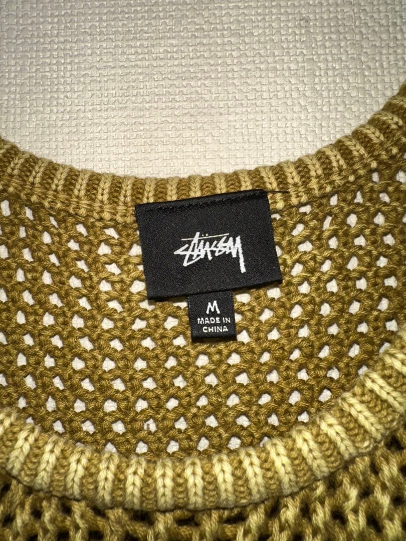 Stussy O'Dyed Mesh Tank M 希少 ニットベスト