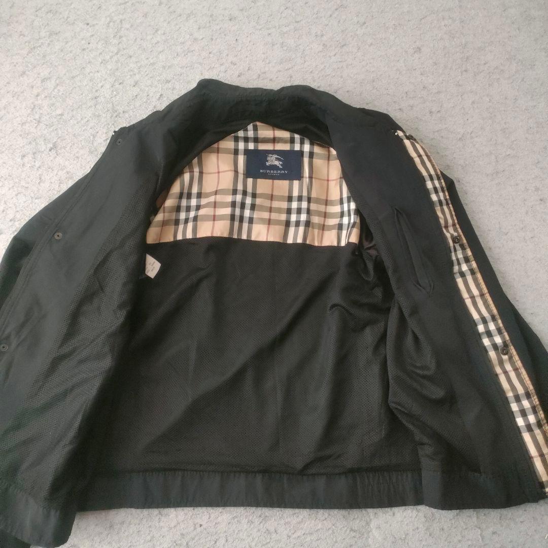 BURBERRY London ブラック スイングトップ M ノバチェック 短丈