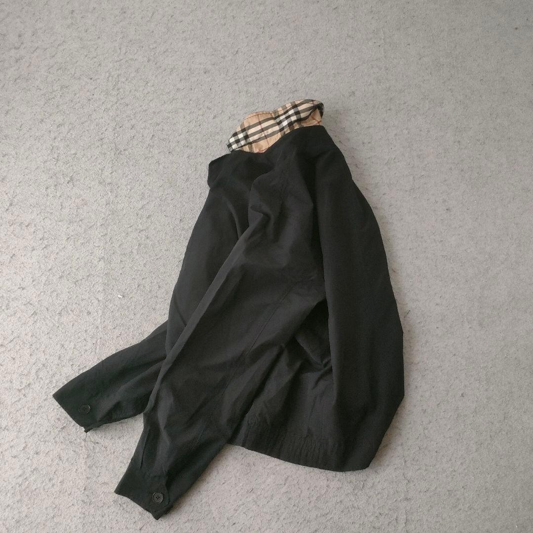 BURBERRY London ブラック スイングトップ M ノバチェック 短丈