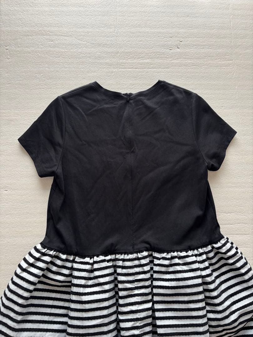 BORDERS at BALCONY ペプラムTシャツ　ブラック36