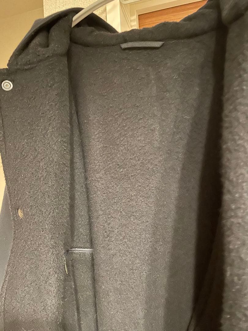 COMOLI 20AW コットンシルクフーデッドコート