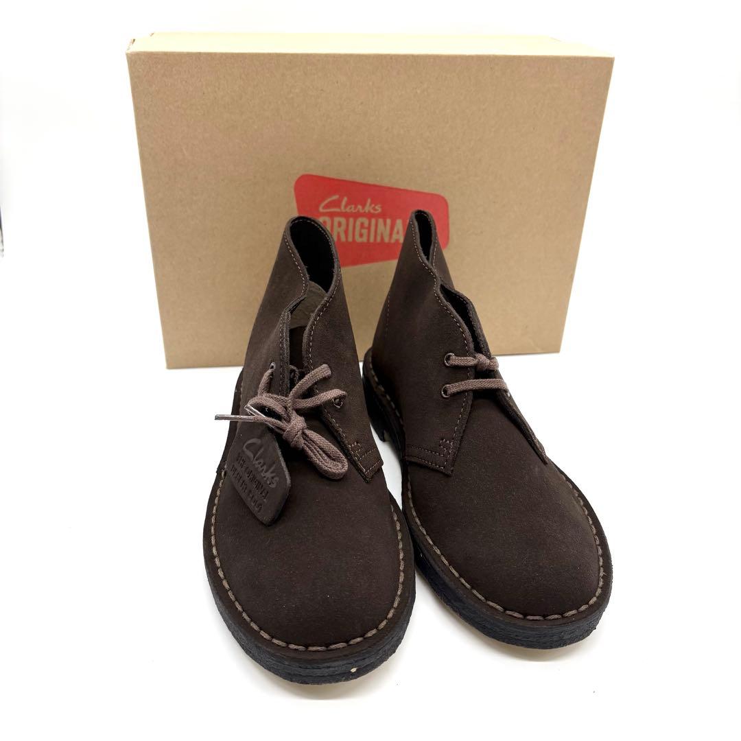 箱付・未使用　Clarks デザートブーツ 23cm ダークブラウン　クラークス
