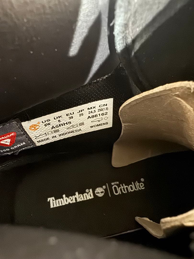 【新品】Timberland 6インチブーツ ブラック 25cm 定番 防水