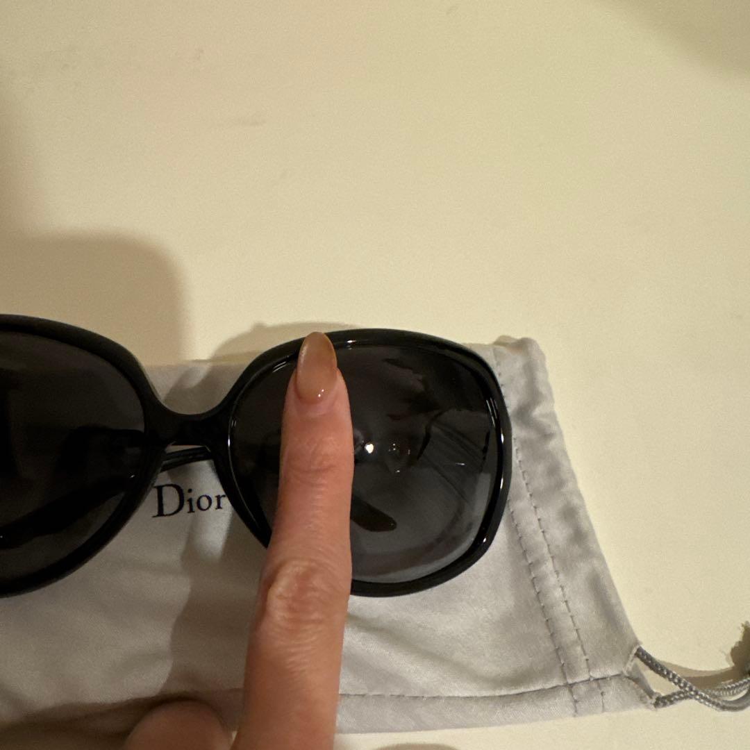 Dior ブラック スクエア サングラス