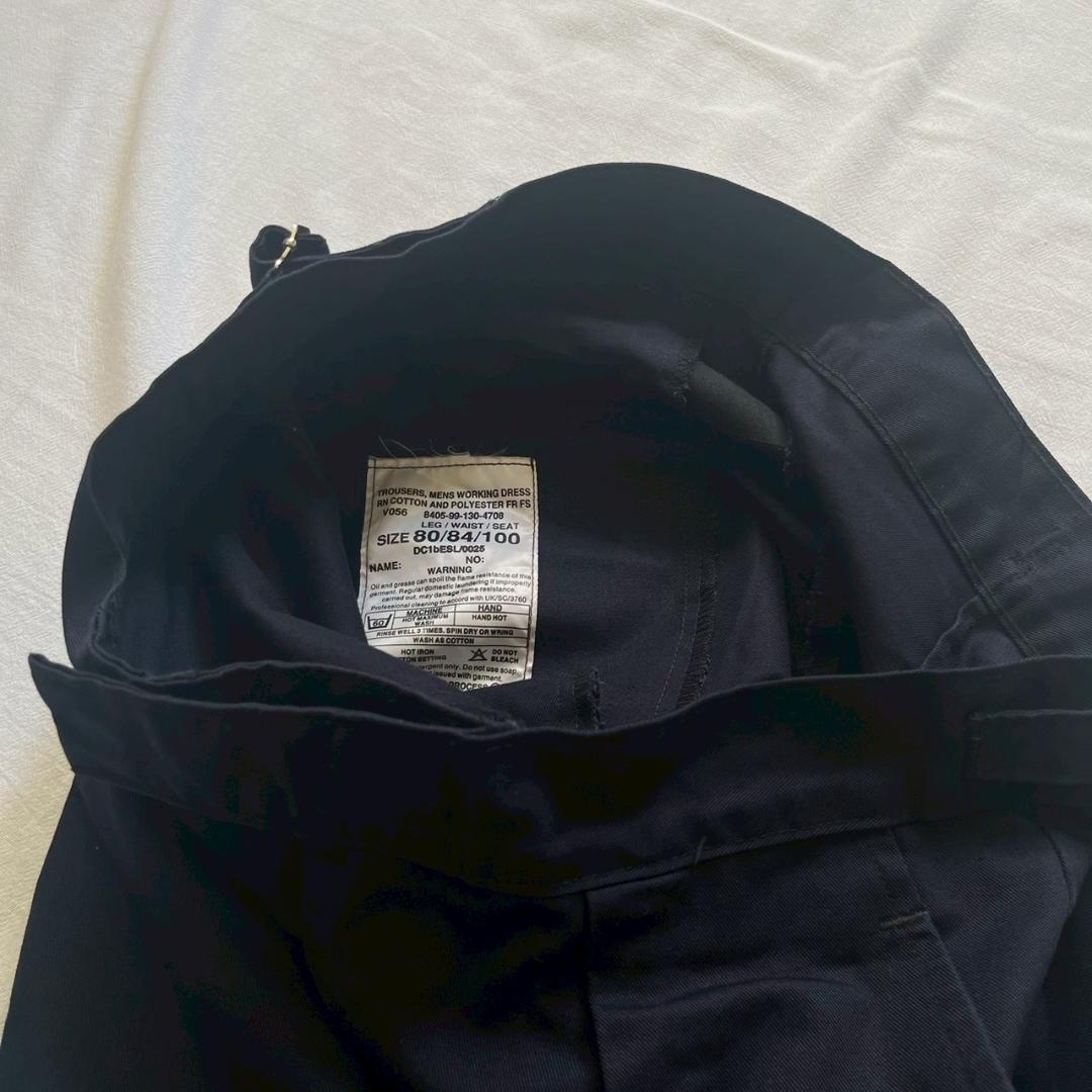  Navy イギリス軍 WORKING DRESS TROUSERS
