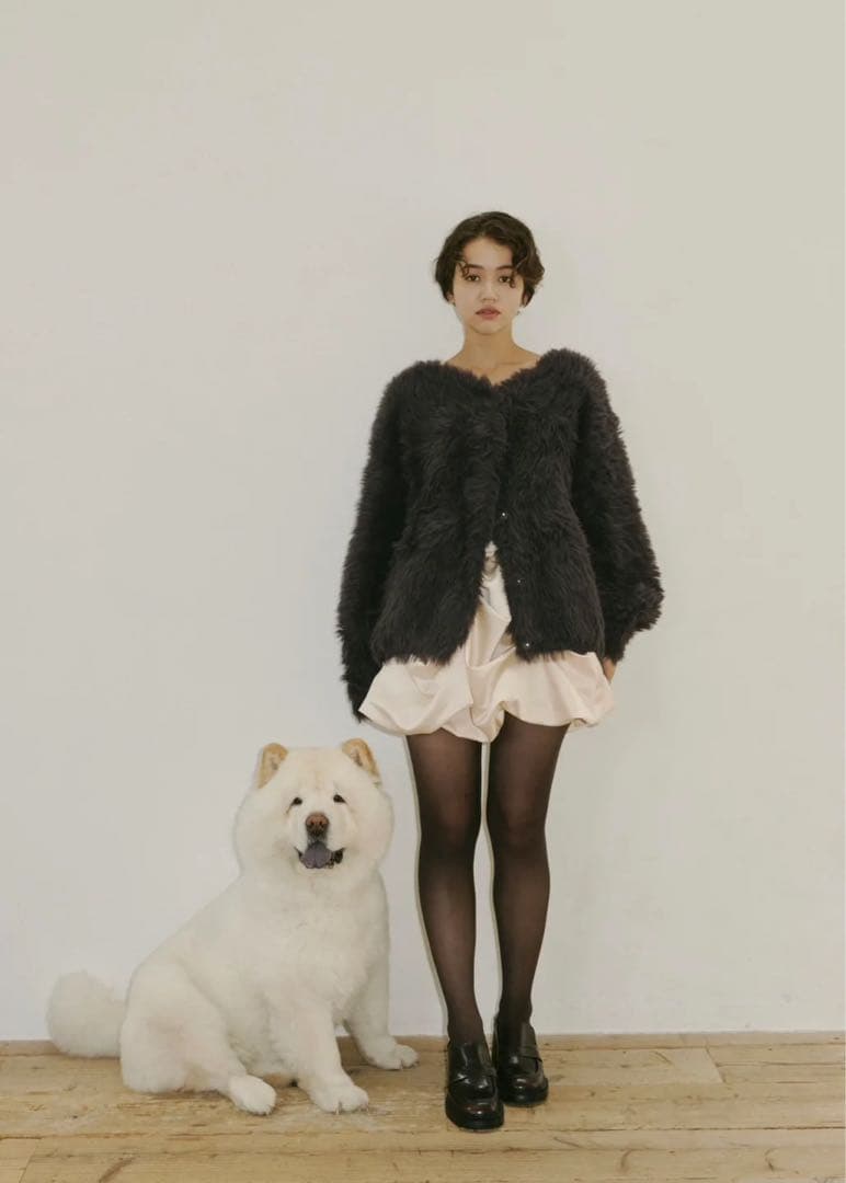 トップス notre emor''femme volume cardigan,