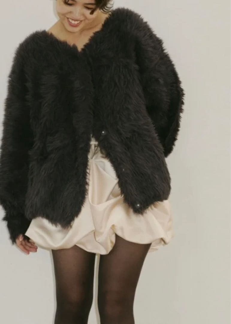 トップス notre emor''femme volume cardigan,