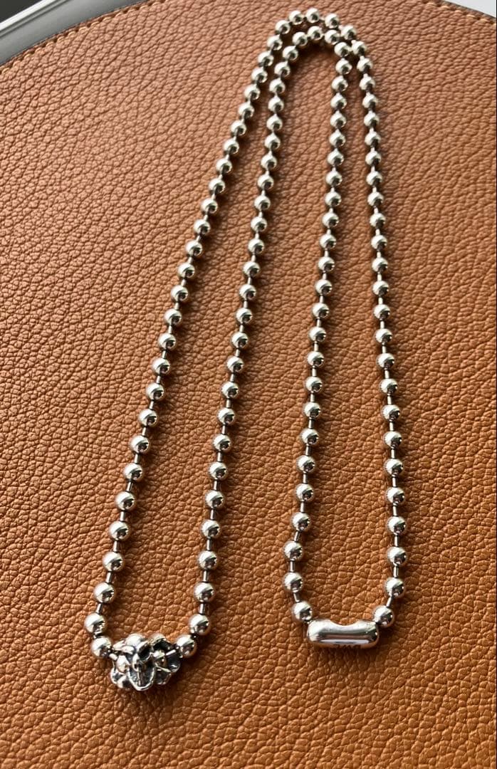 Bill Wall Leatherボールチェーン ネックレス 4mm 60cm