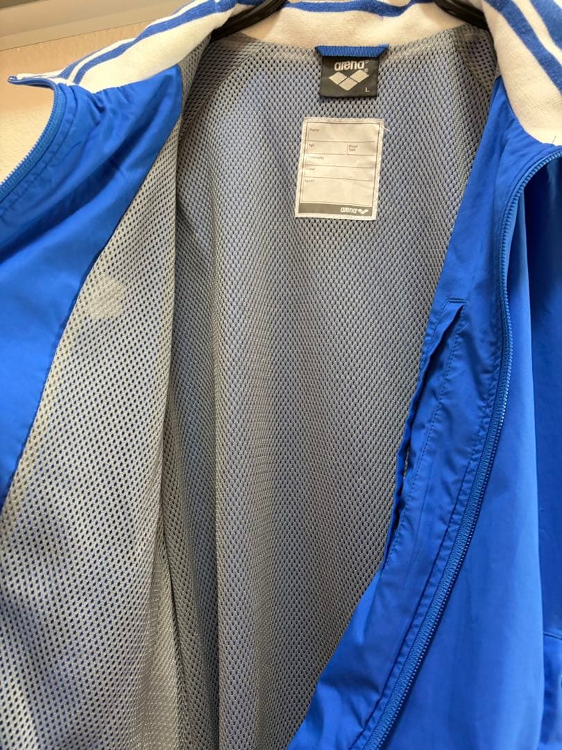 arenaアリーナ青いジャージ上下セット サイズＬ　美品