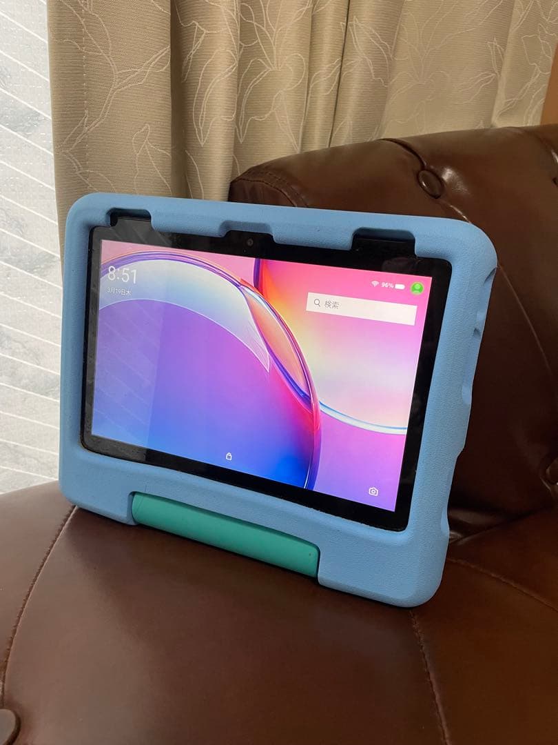 美品 2022年Amazon Fire HD8 キッズタブレット32GB ブルー