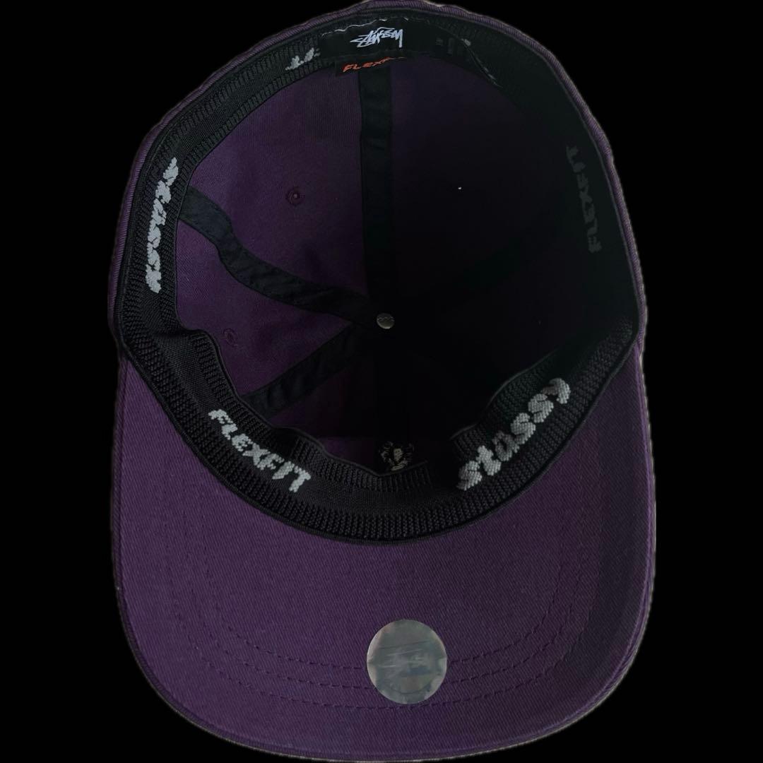 “おっふ豆腐さま専用” stussy 6パネルキャップ 刺繍ロゴ purple