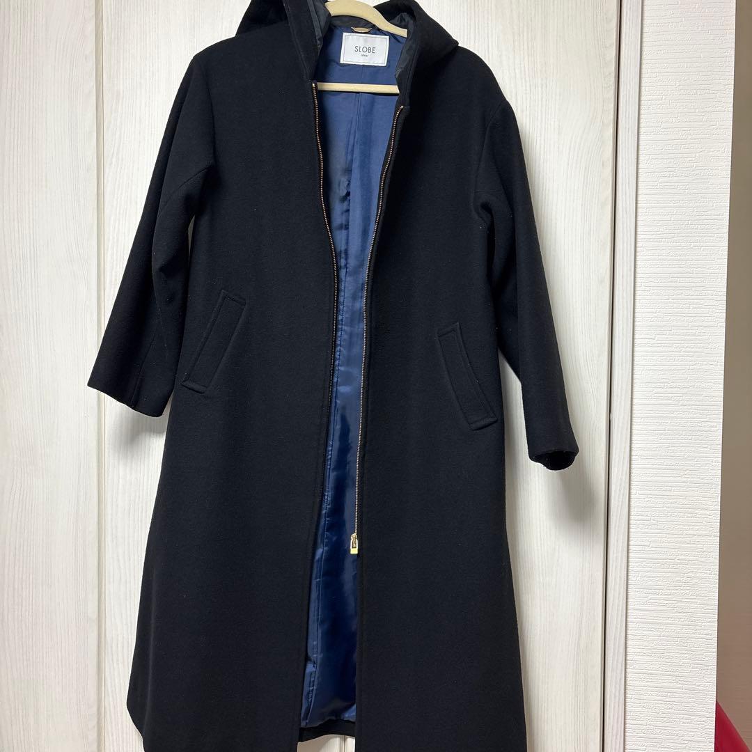 美品 SLOBE IENA HAMILTONフードロングコート　スローブイエナ