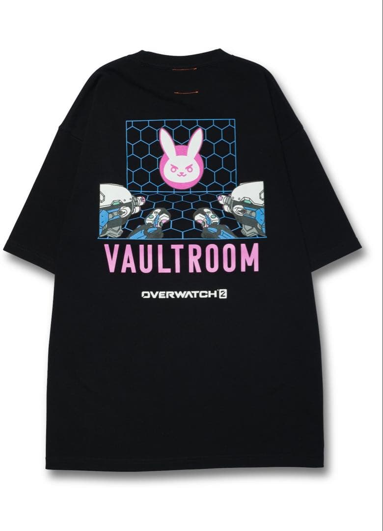 トップス Vaultroom Overwatch D.VA TEE / BLACK L