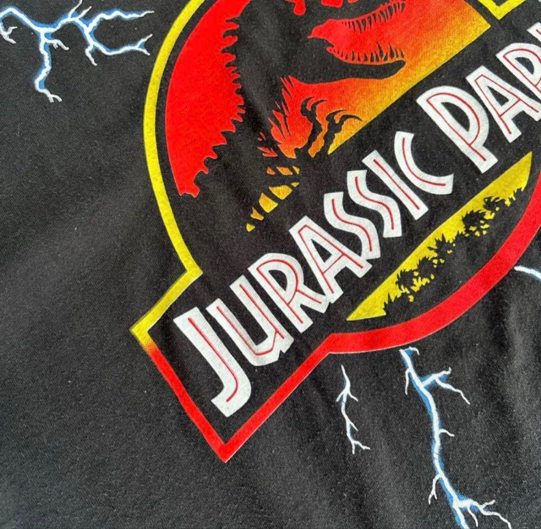 ⑤【90s】ジュラシック・パーク　Jurassic Park Tシャツ　サンダー