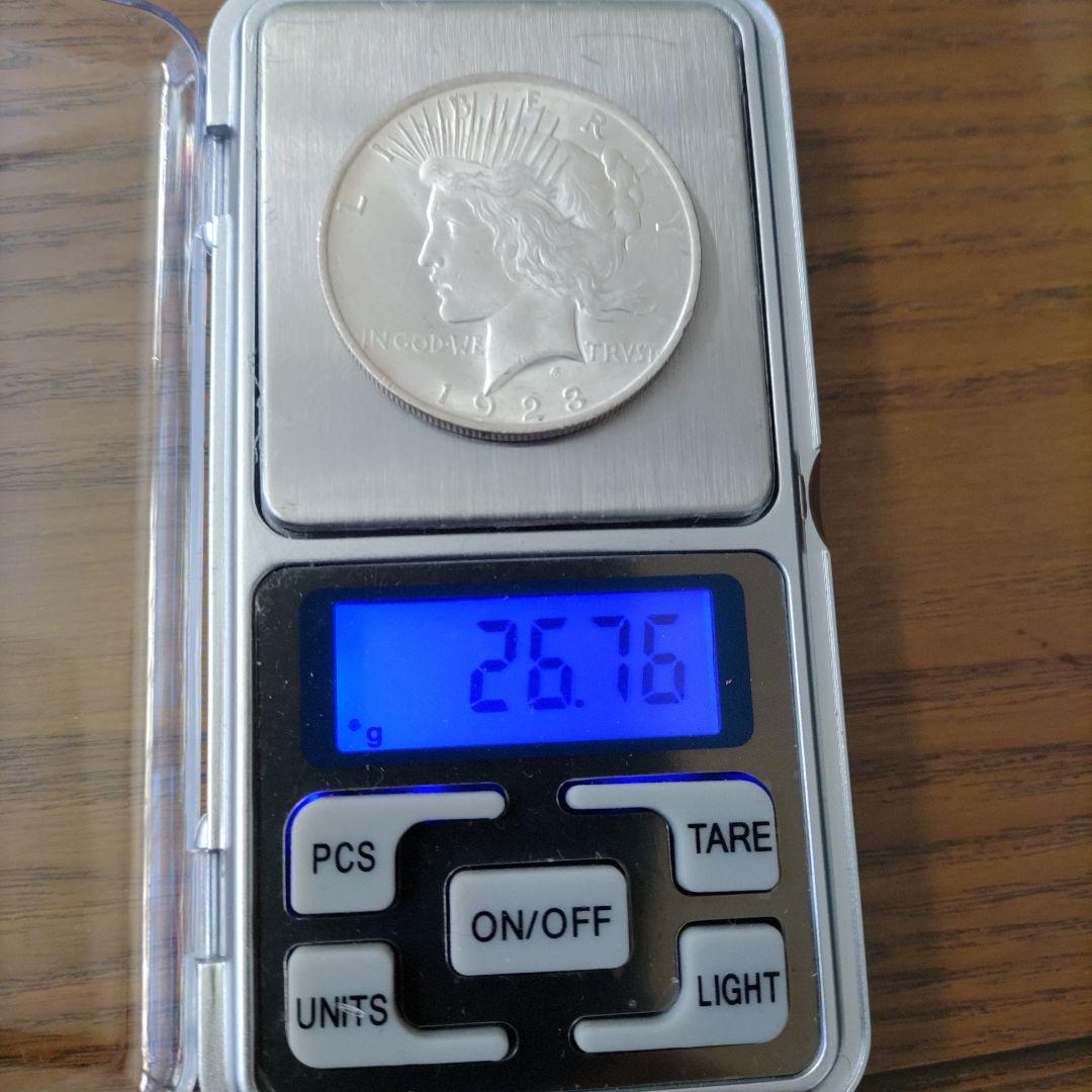 アメリカ ピ－ス1$銀貨 1923年