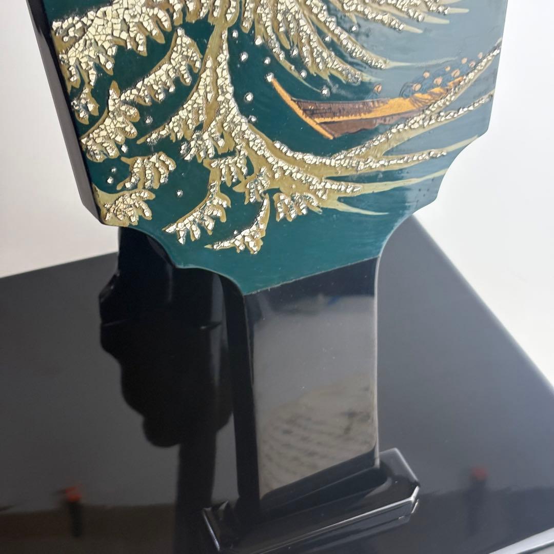 駿河羽子板 冨嶽三十六景 神奈川沖浪裏 葛飾北斎 蒔絵師/中條峰雄