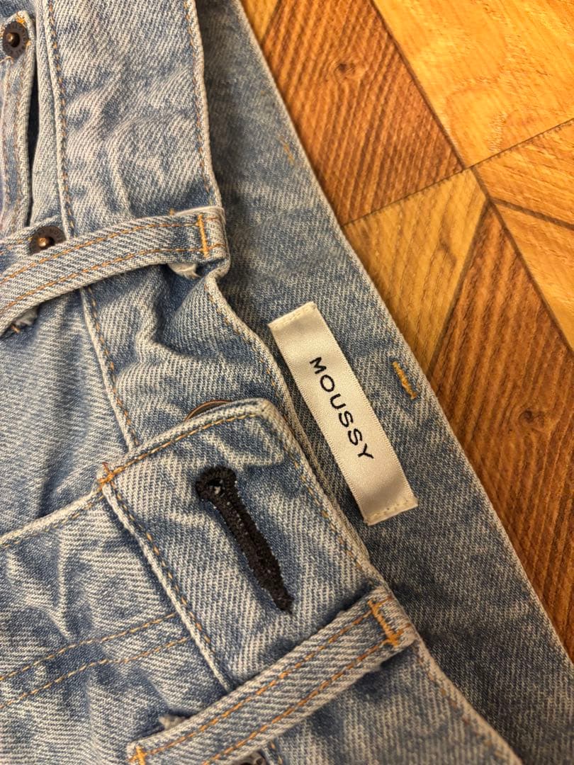 MOUSSY フレアデニム ライトブルー MVS L/BLU FLARE
