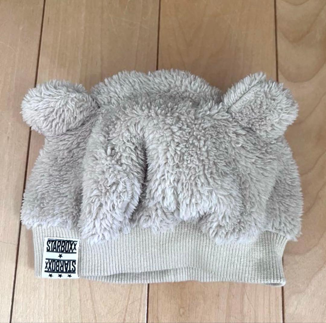 STARBOXx 白くま　帽子＆ボアロンパース　美品