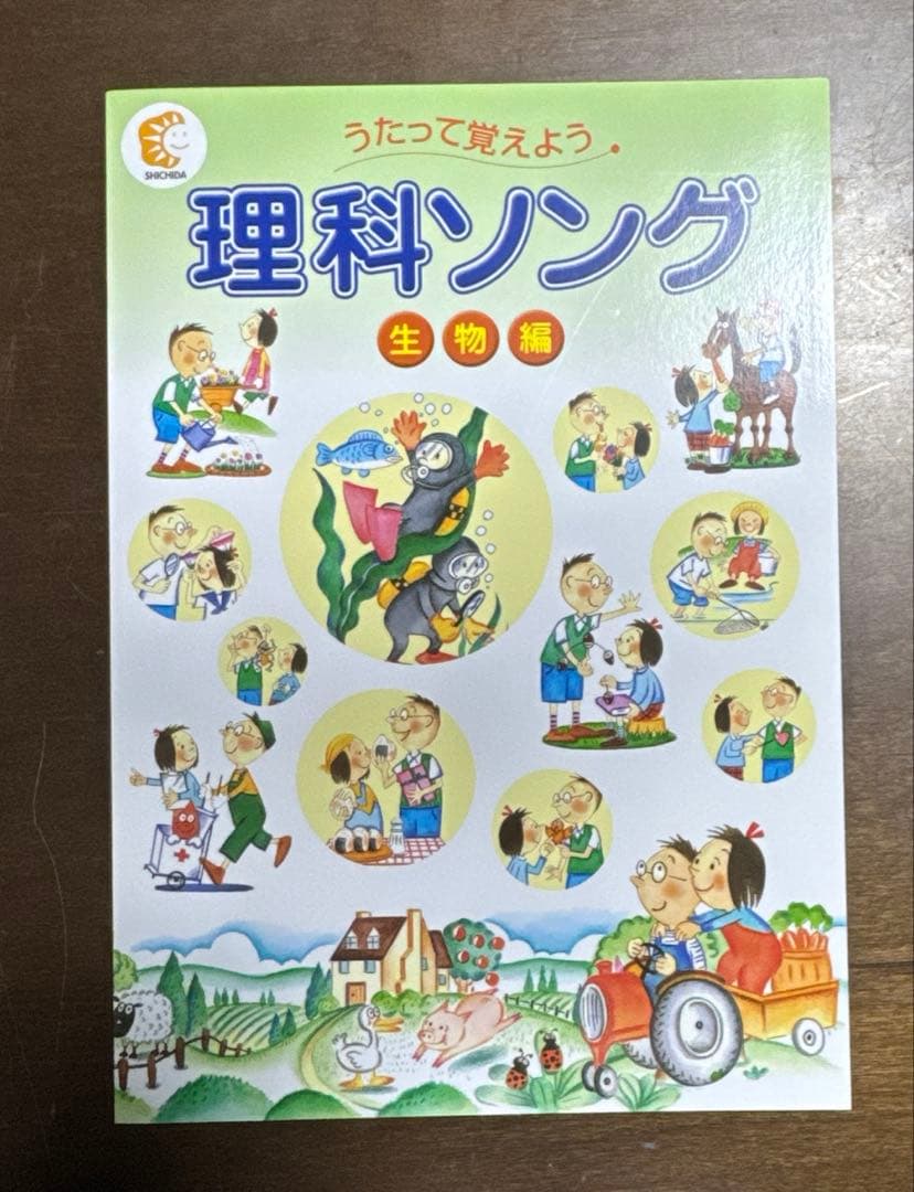 しちだ　社会科ソング 日本地理・世界地理 、理科ソング生物・物理化学・地学5冊