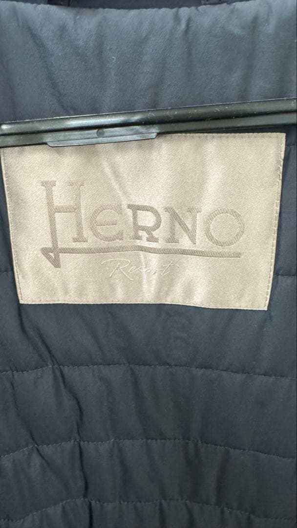 ヘルノリゾート　コート　サイズ48 ネイビー　herno コート resort