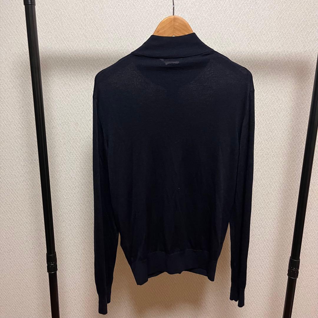 クルチアーニ　ドライバーズニット カシミヤ シルク ジップ CRUCIANI