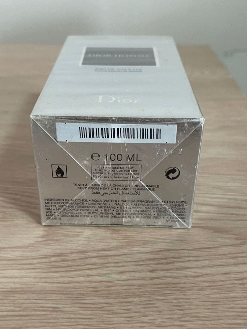 香水(男性用) Dior Homme Eau de Toilette 100ml