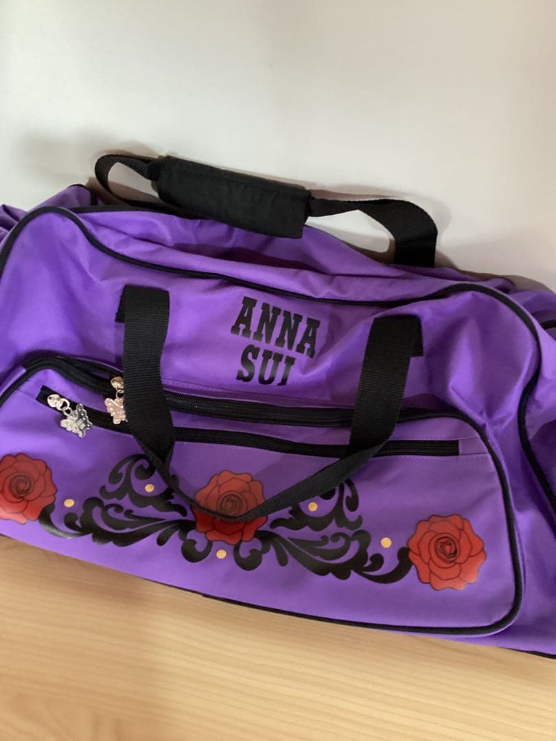 S4 ANNA SUI　ボストンキャリーバッグ　アナスイ　旅行バッグ