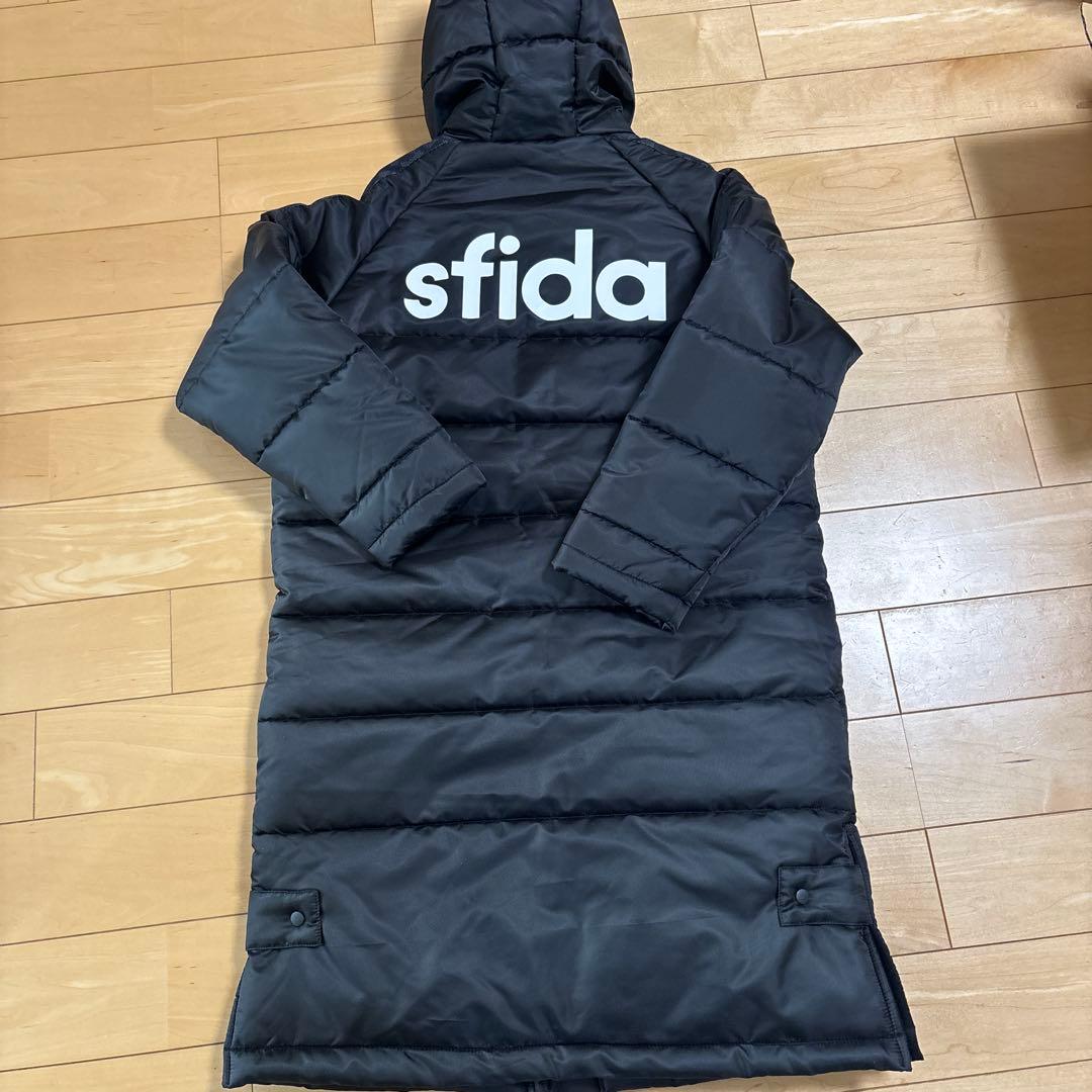 なすび　新品　スフィーダ　ベンチコート　150 ブラック　サッカー